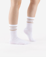 Medias 2-pack rayas plata y platino