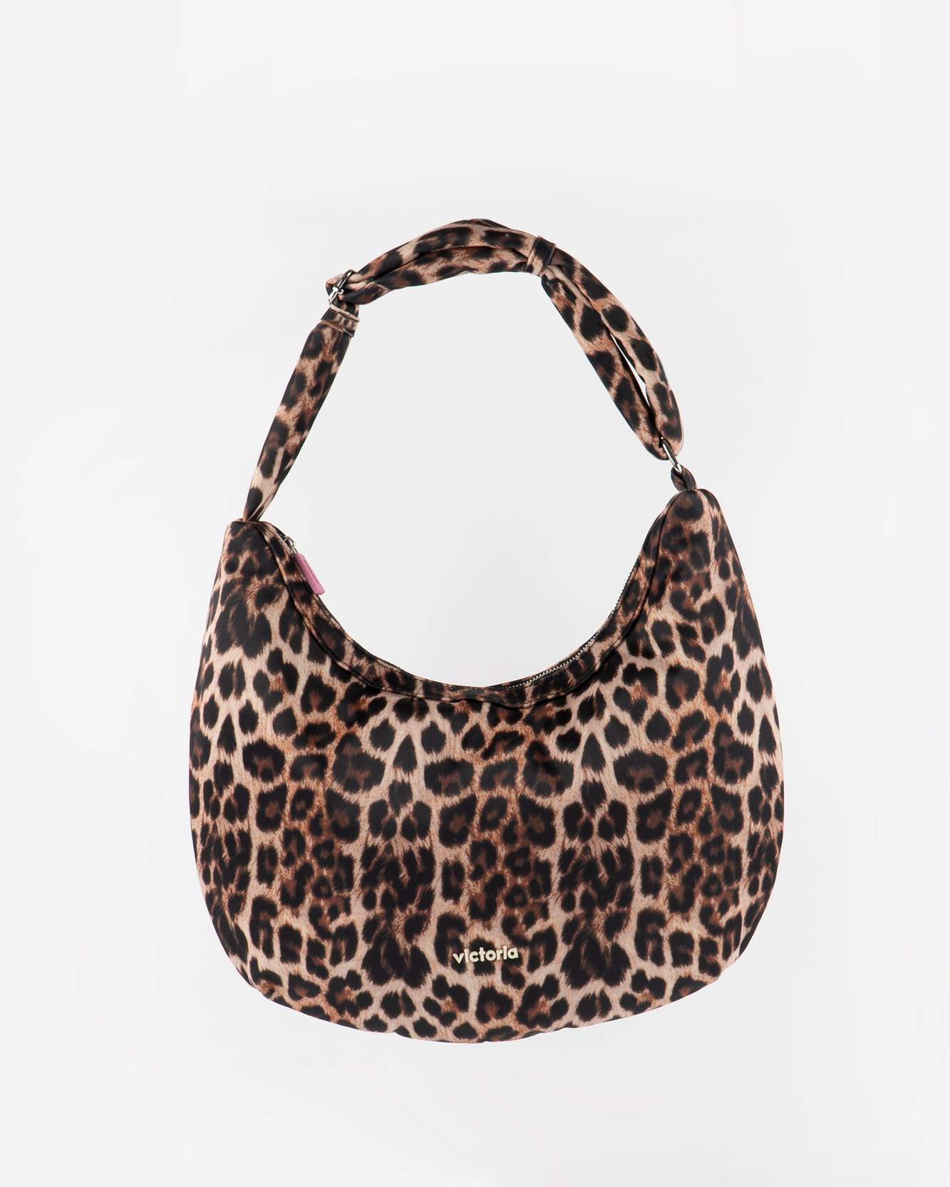 Bolso media luna leopardo