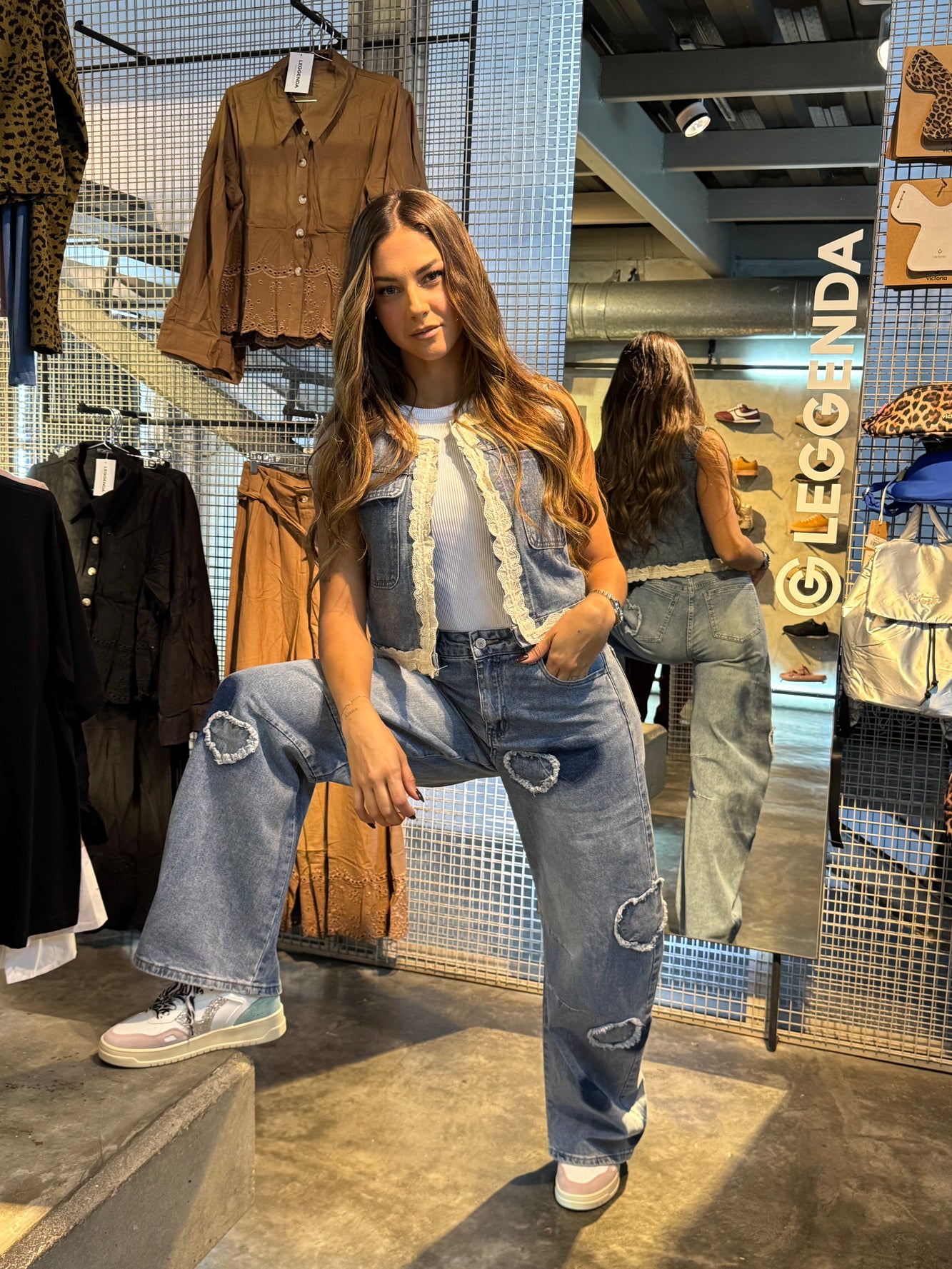 Jean Baggy con corazones