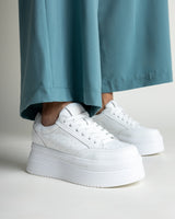 Sneakers blancos de plataforma