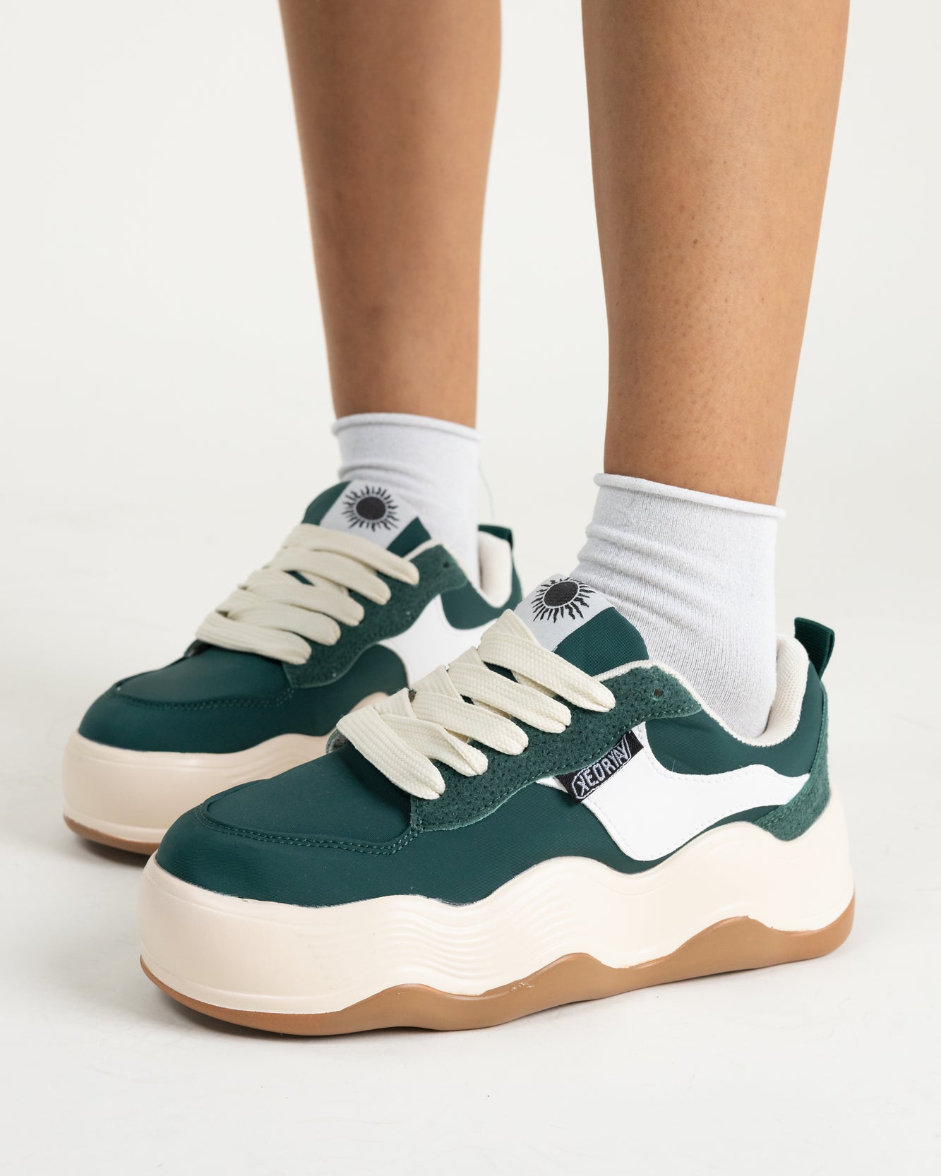 Sneakers chunky verde