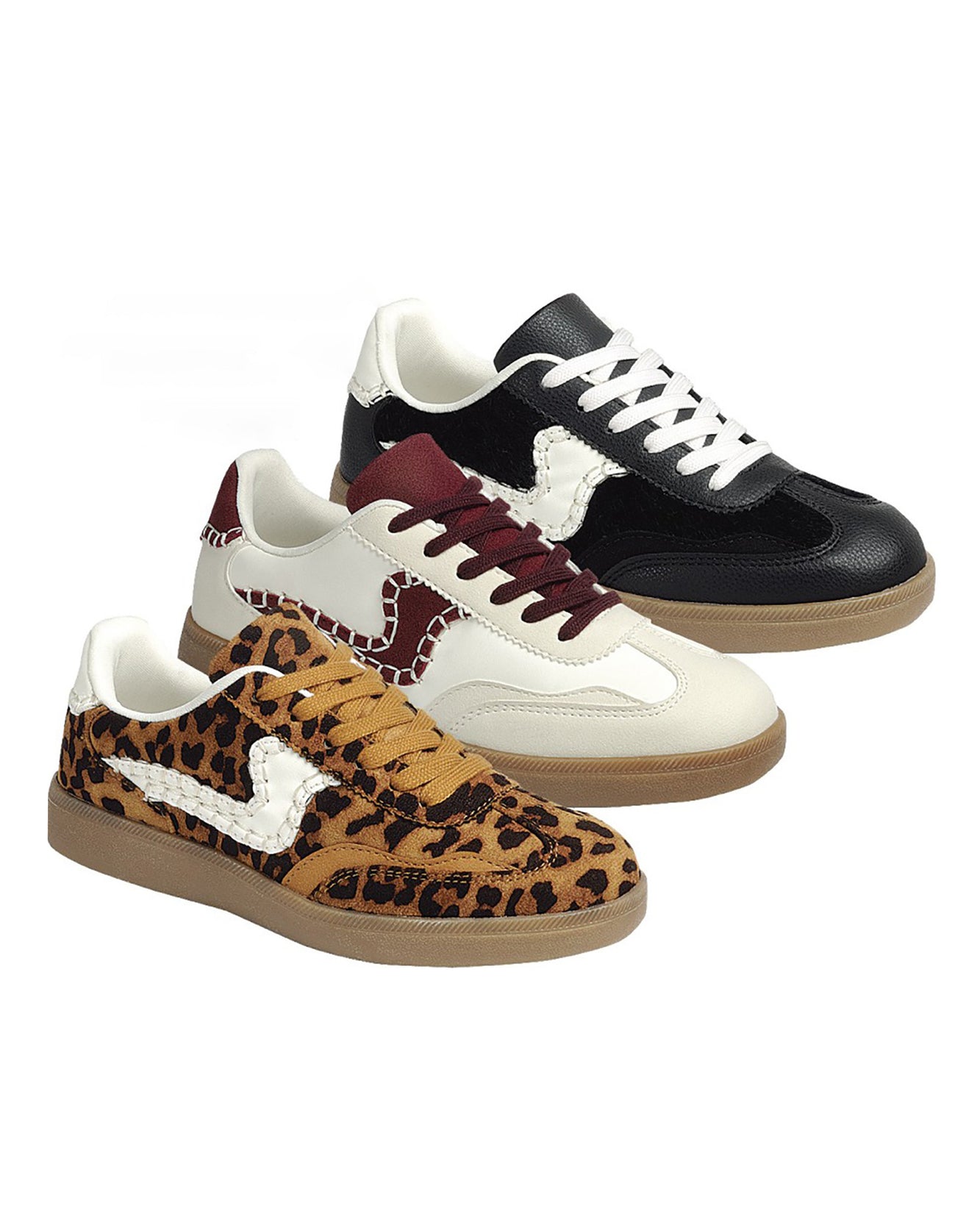 Sneakers con textura negro y blanco